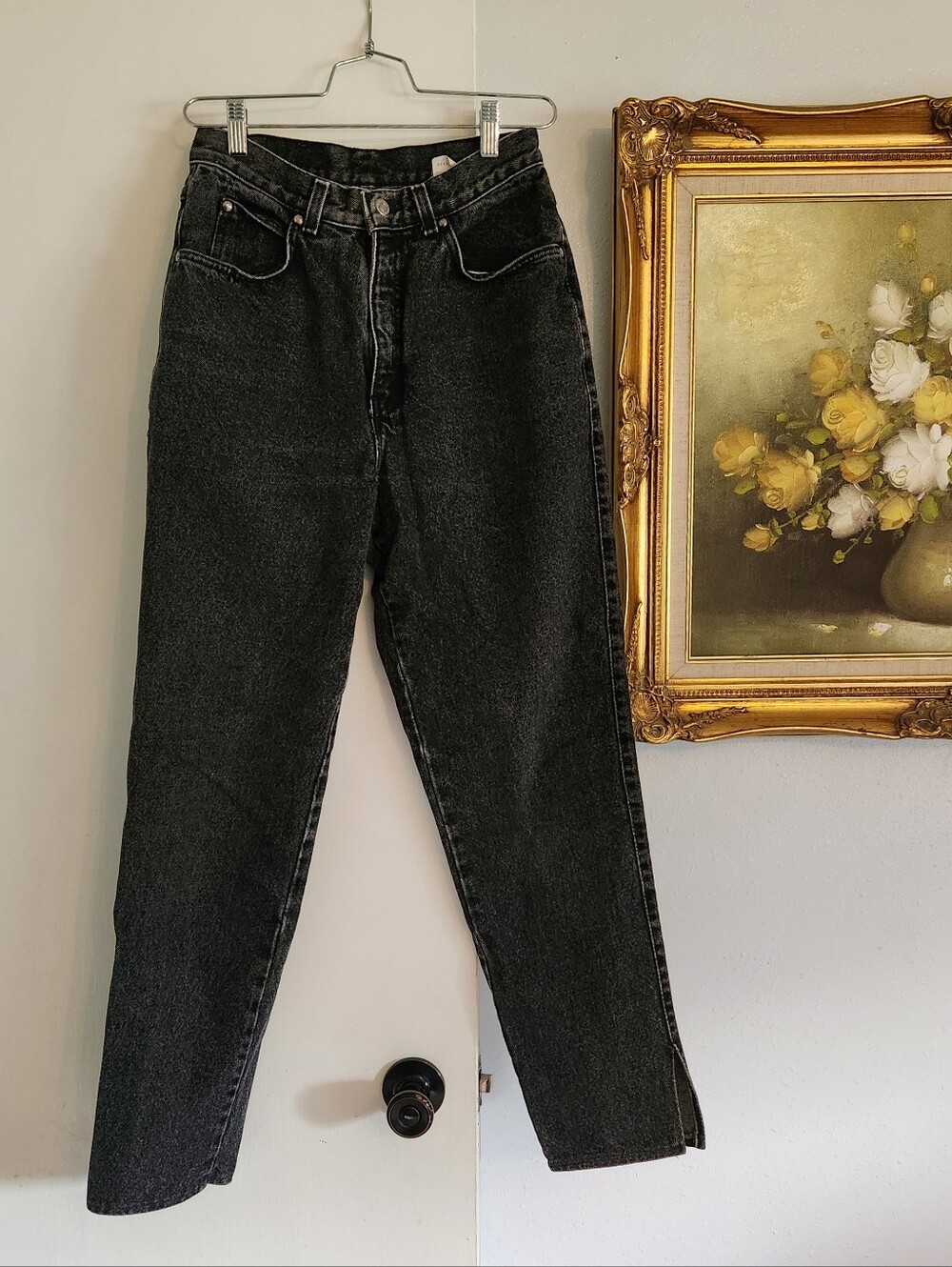 Womens Vintage Levis High-Rise Black Women's Jeans